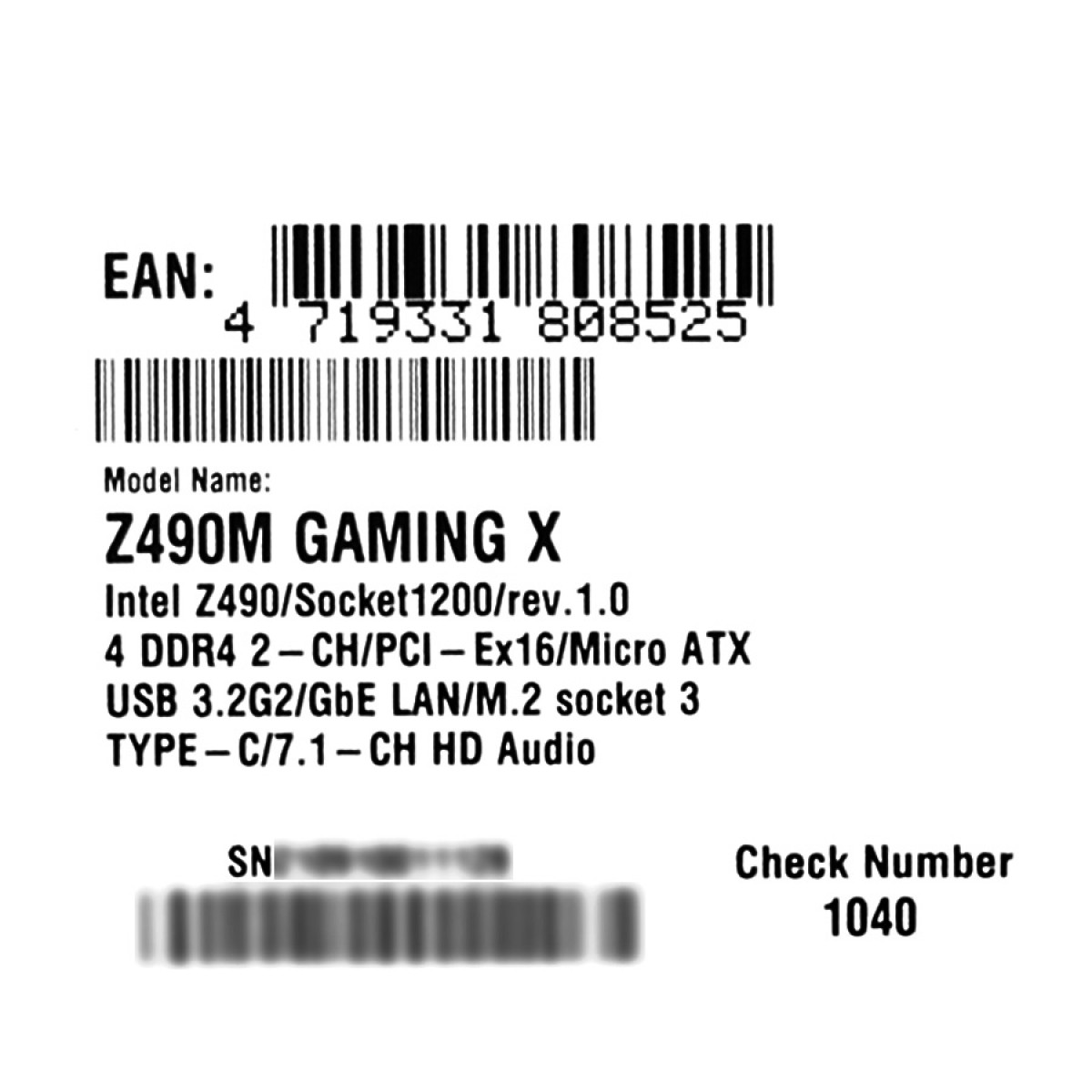 Placa Mãe Gigabyte Z490M Gaming X, Chipset Z490, Intel LGA 1200, mATX, DDR4