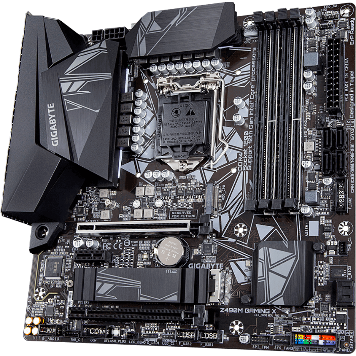 Placa Mãe Gigabyte Z490M Gaming X, Chipset Z490, Intel LGA 1200, mATX, DDR4