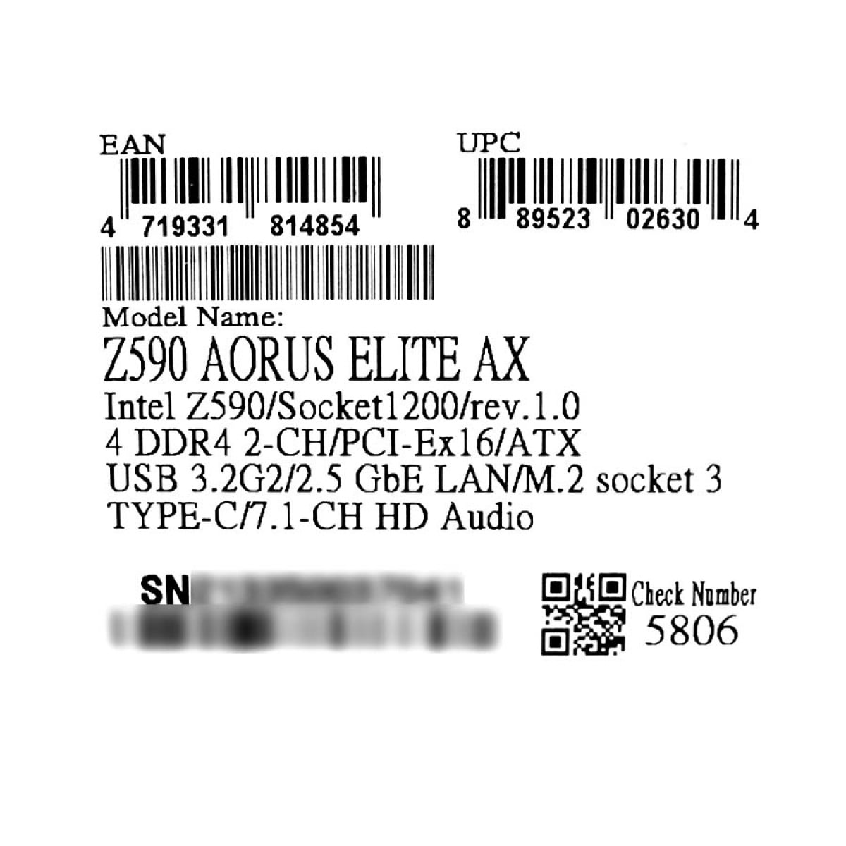 Placa Mãe Gigabyte Z590 AORUS ELITE AX, Chipset Z590, Intel LGA 1200, ATX, DDR4