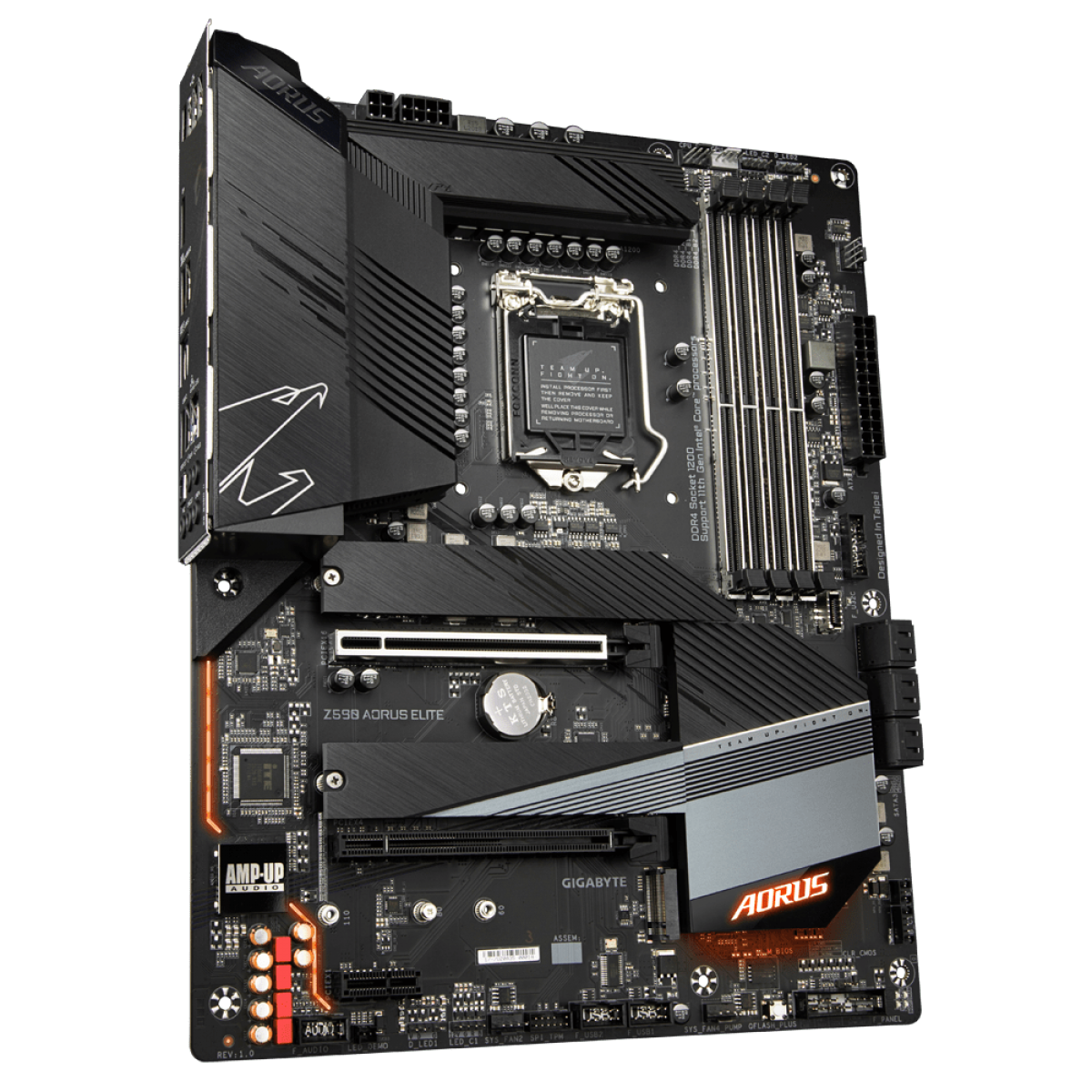 Placa Mãe GIGABYTE Z590 AORUS ELITE, Intel Z590, Chipset, Socket 1200, ATX, DDR4