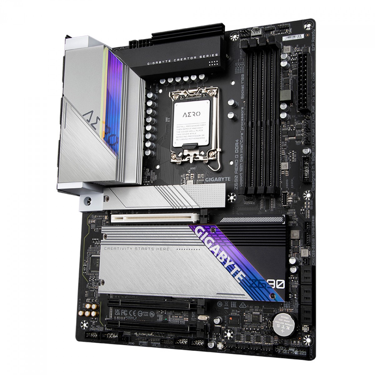 Placa Mãe Gigabyte Z690 AERO G DDR4, Chipset Z690, Intel LGA 1700, ATX, DDR4