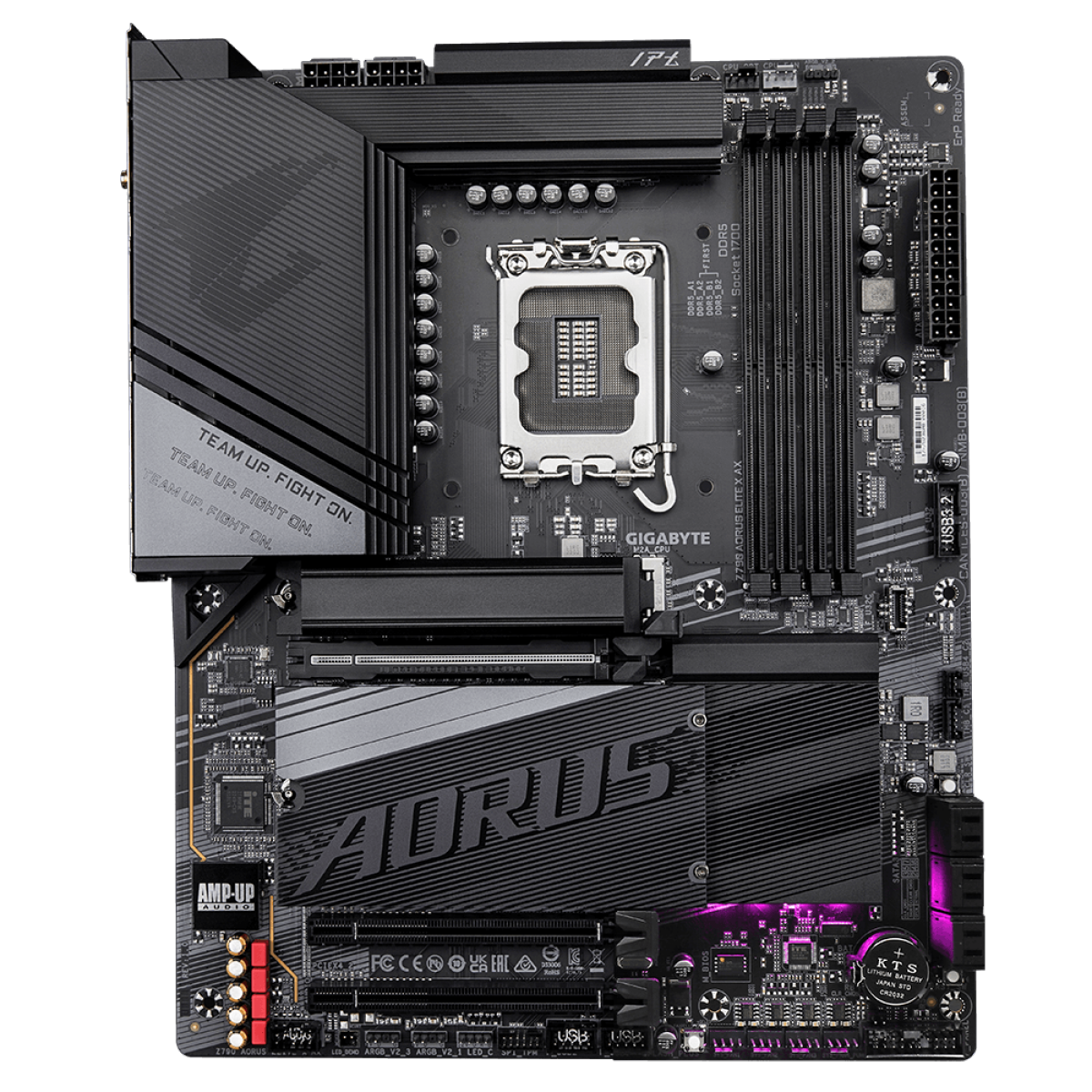 Placa Mãe Gigabyte Z790 AORUS ELITE X AX, Chipset Z790, WIFI, Intel LGA 1700, ATX, DDR5