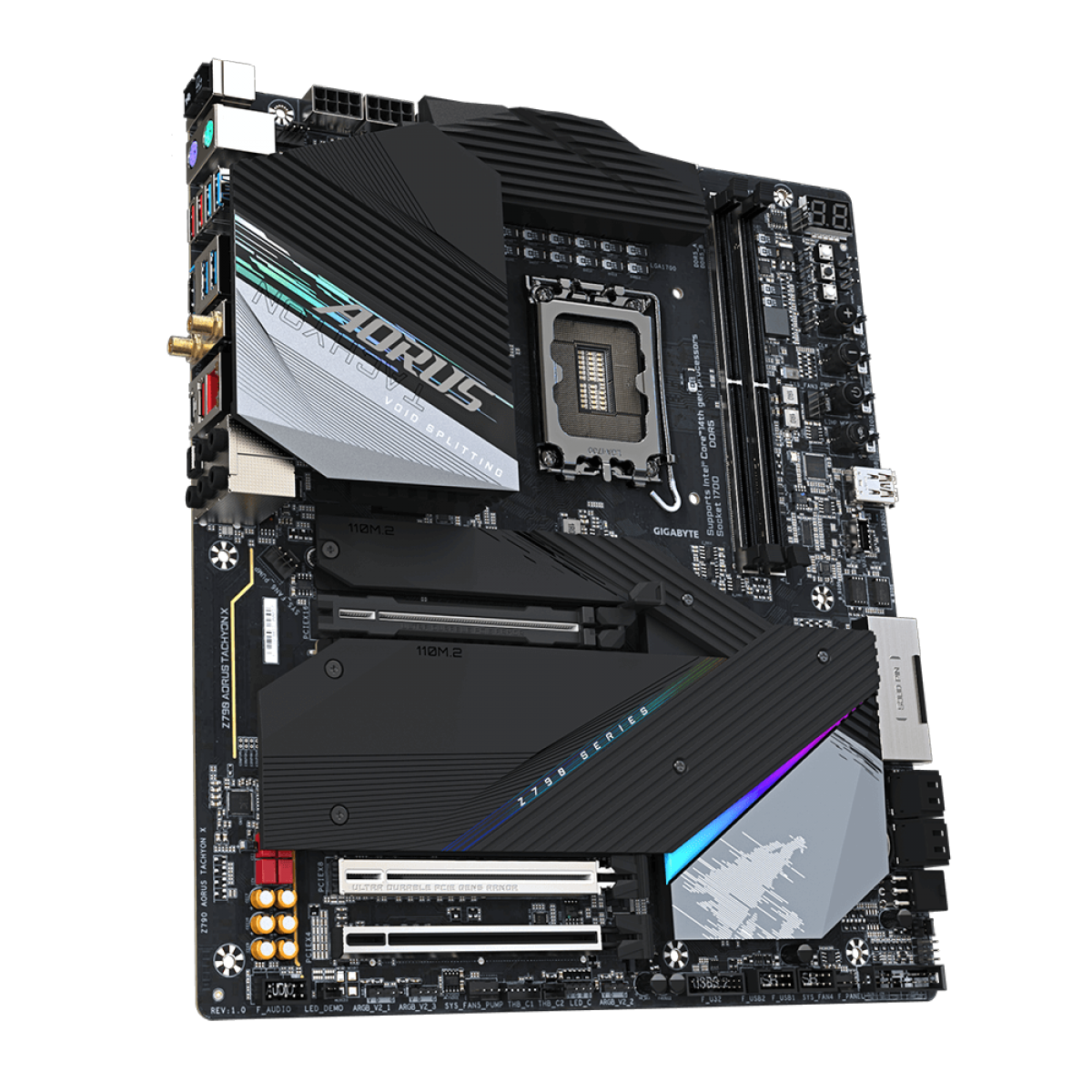 Placa Mãe Gigabyte Z790 AORUS TACHYON X, Chipset Z790, WIFI, Intel LGA 1700, E-ATX, DDR5