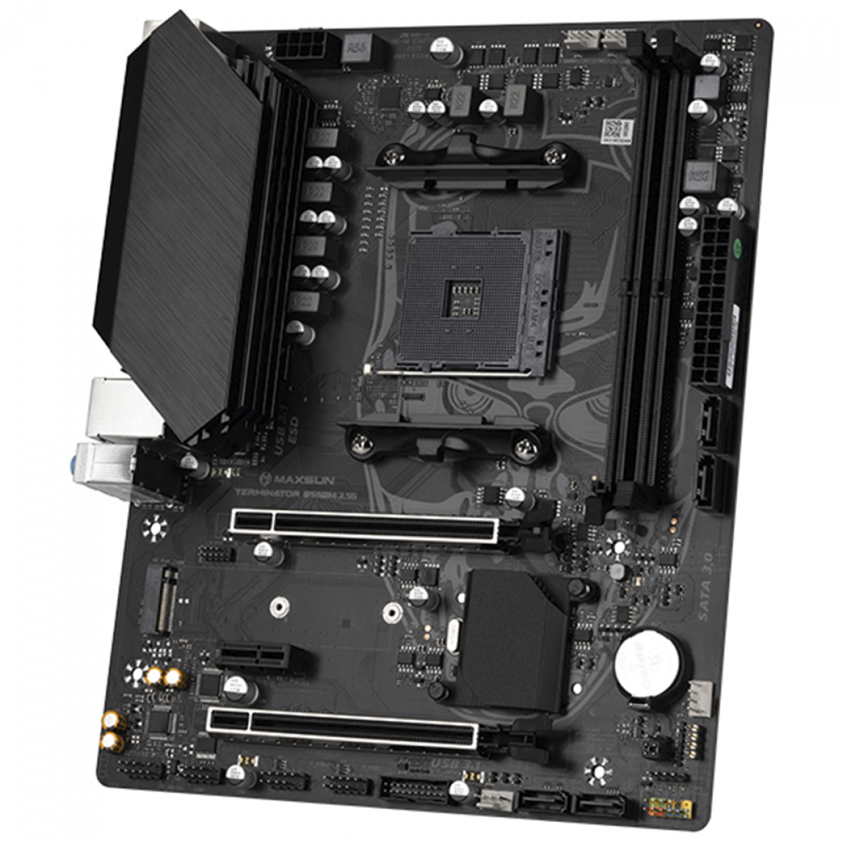 Placa Mãe MAXSUN B550M 2.5G MS-Terminator, Chipset B550, AMD AM4, mATX ...