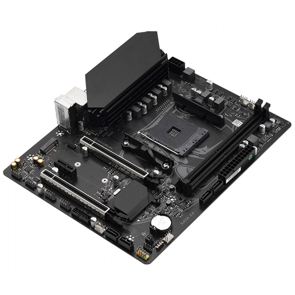 Placa Mãe MAXSUN B550M MS-Terminator, Chipset B550, AMD AM4, mATX, DDR4 ...