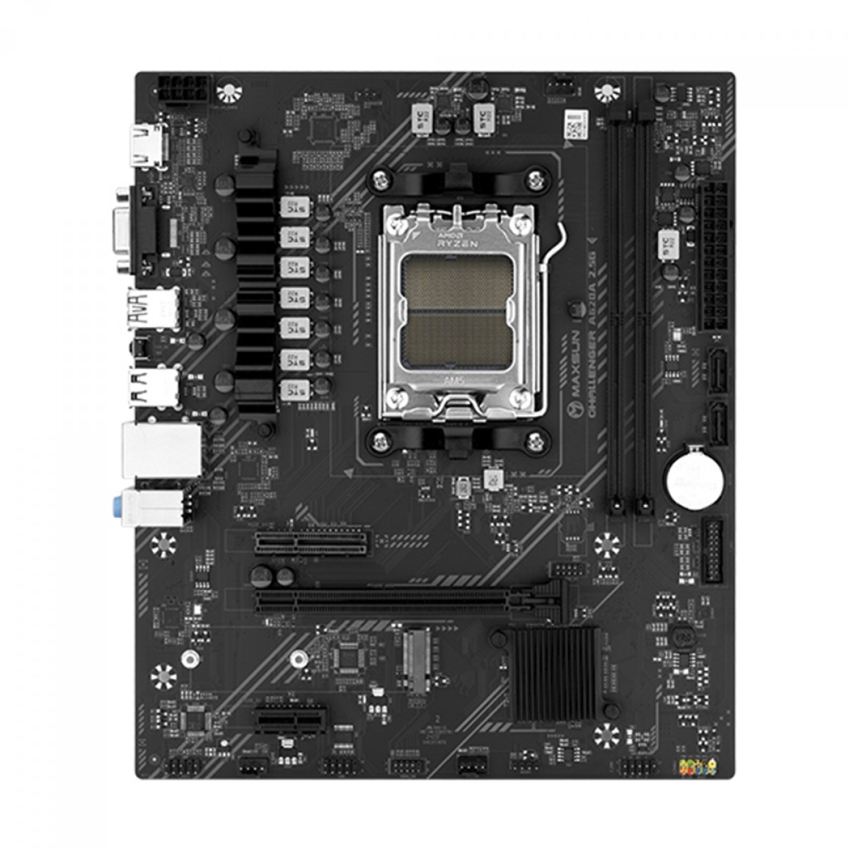 Placa Mãe Maxsun Challenger A620A 2.5G, Chipset A620, AMD AM5, MATX, DDR5, MS-Challenger A620A 2.5G - Open Box