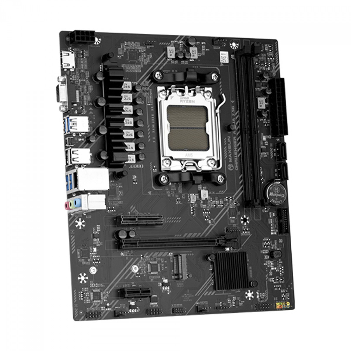 Placa Mãe Maxsun Challenger A620A 2.5G, Chipset A620, AMD AM5, MATX, DDR5, MS-Challenger A620A 2.5G - Open Box