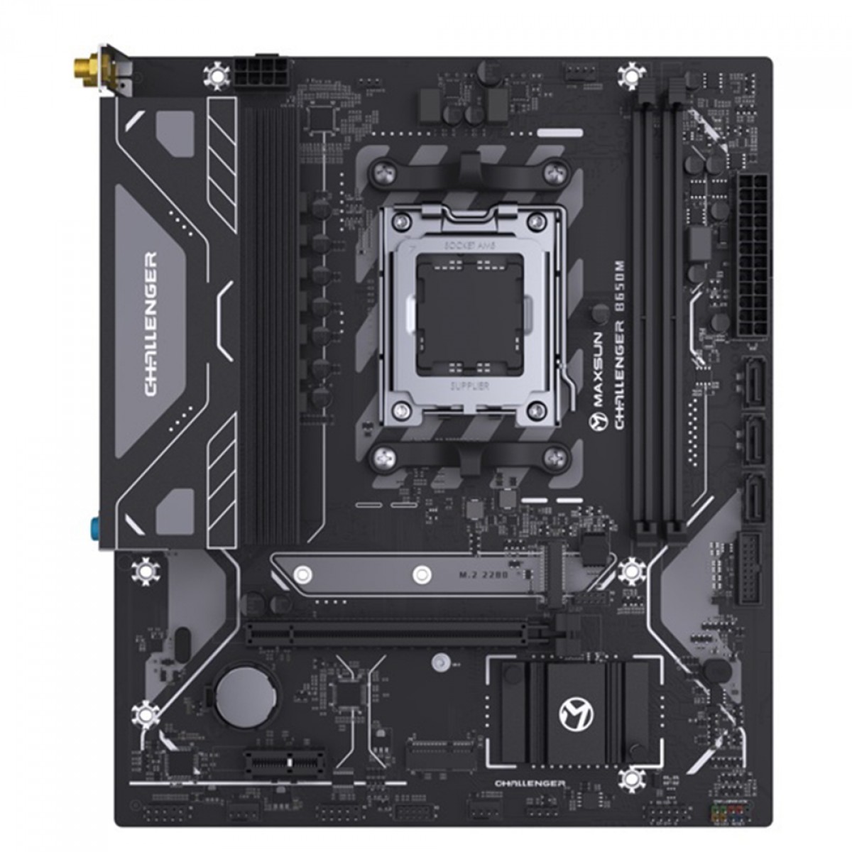 Placa Mãe Maxsun Challenger B650M WI-FI, Chipset B650, AMD AM5, MATX, DDR5, MS-Challenger B650M WIFI - OPEN BOX