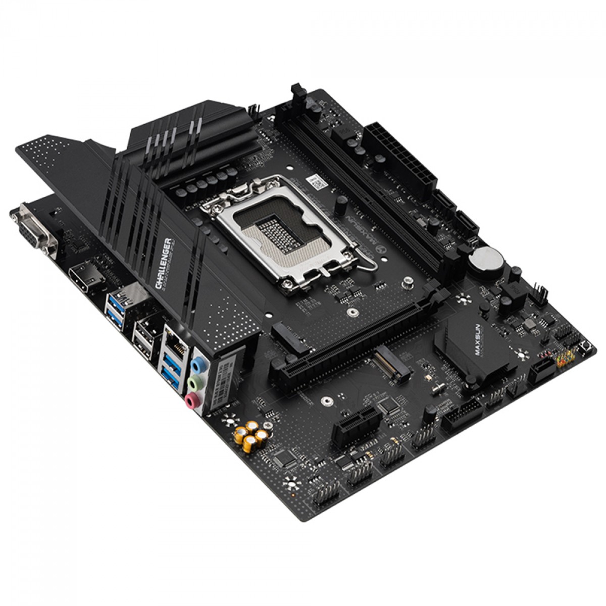 Placa Mãe Maxsun Challenger B760M 2.5G, Chipset B760, Intel LGA 1700, mATX, DDR4