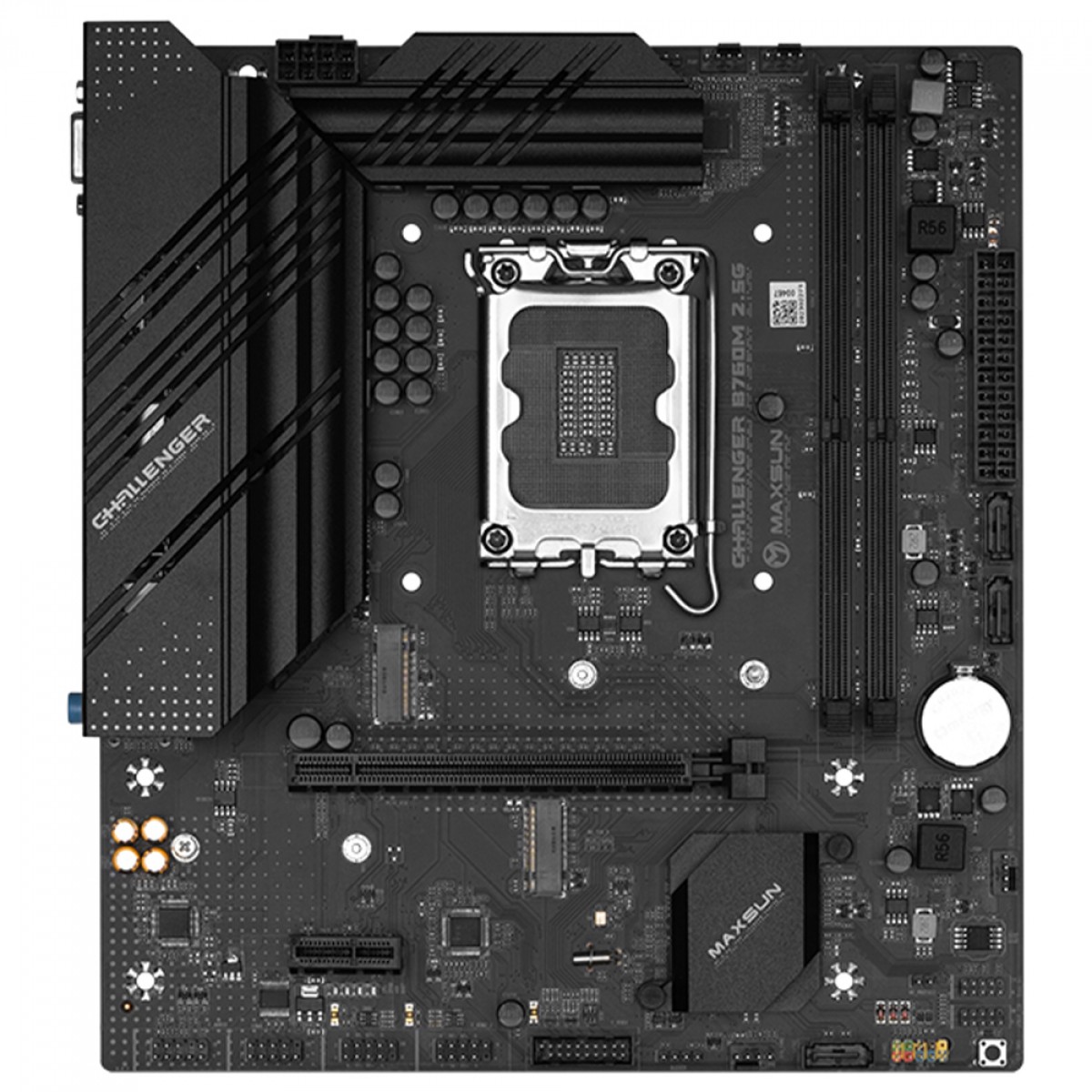 Placa Mãe Maxsun Challenger B760M 2.5G, Chipset B760, Intel LGA 1700, mATX, DDR4