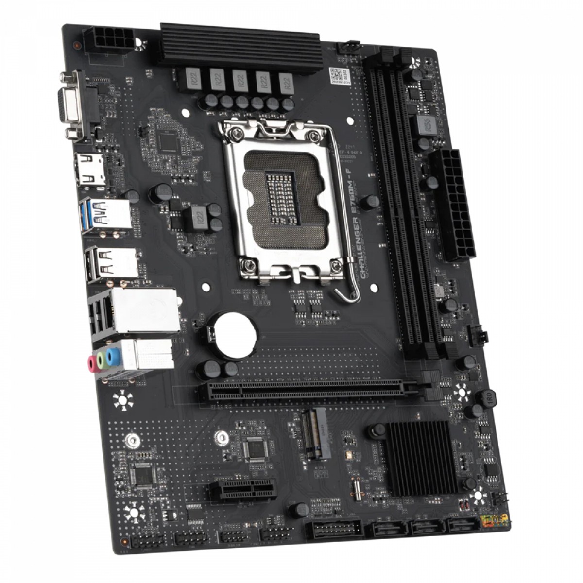 Placa Mãe MAXSUN Challenger B760M-F, Chipset B760, Intel LGA 1700, mATX, DDR4