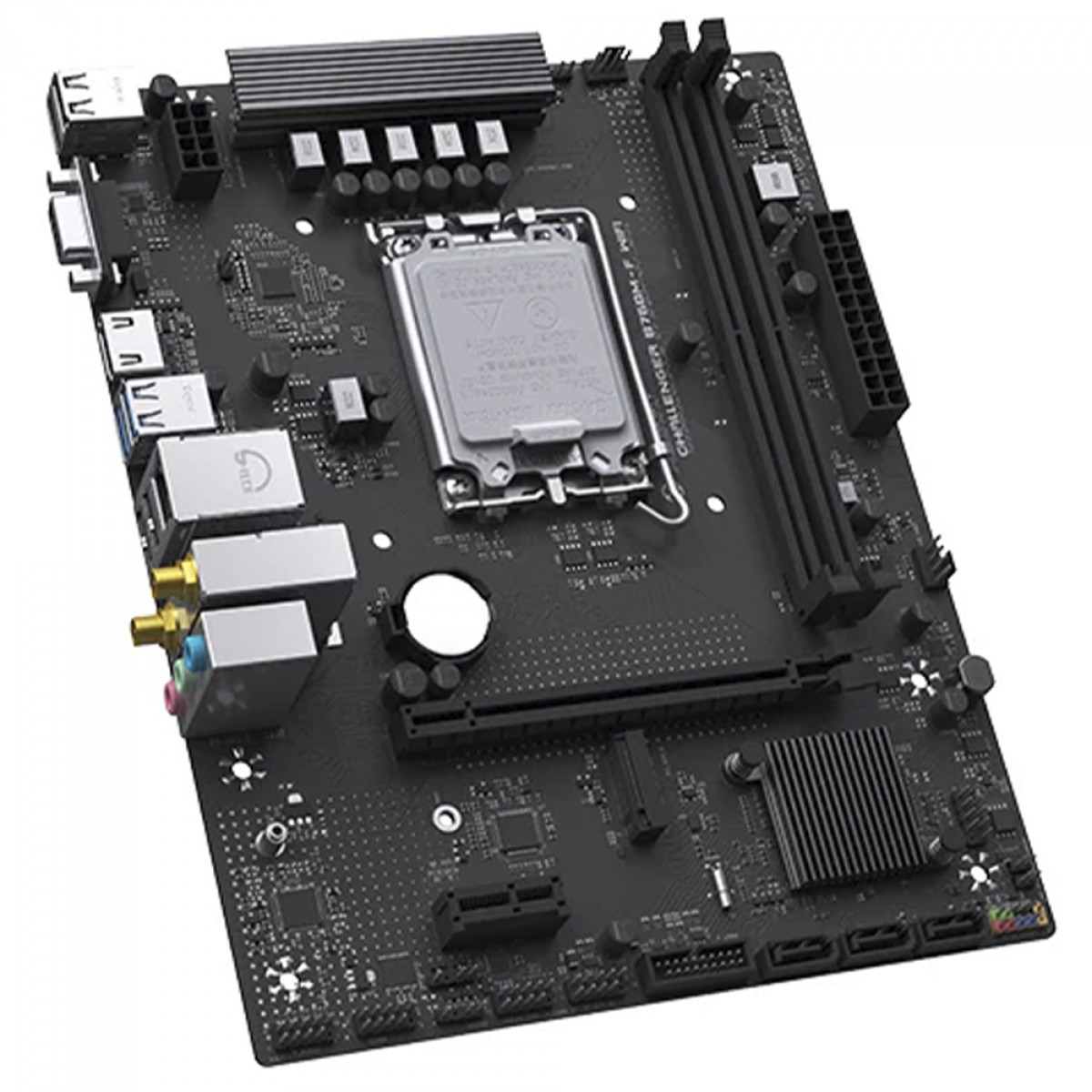 Placa Mãe MAXSUN Challenger B760M-F WiFi, Chipset B760, Intel LGA 1700, mATX, DDR4