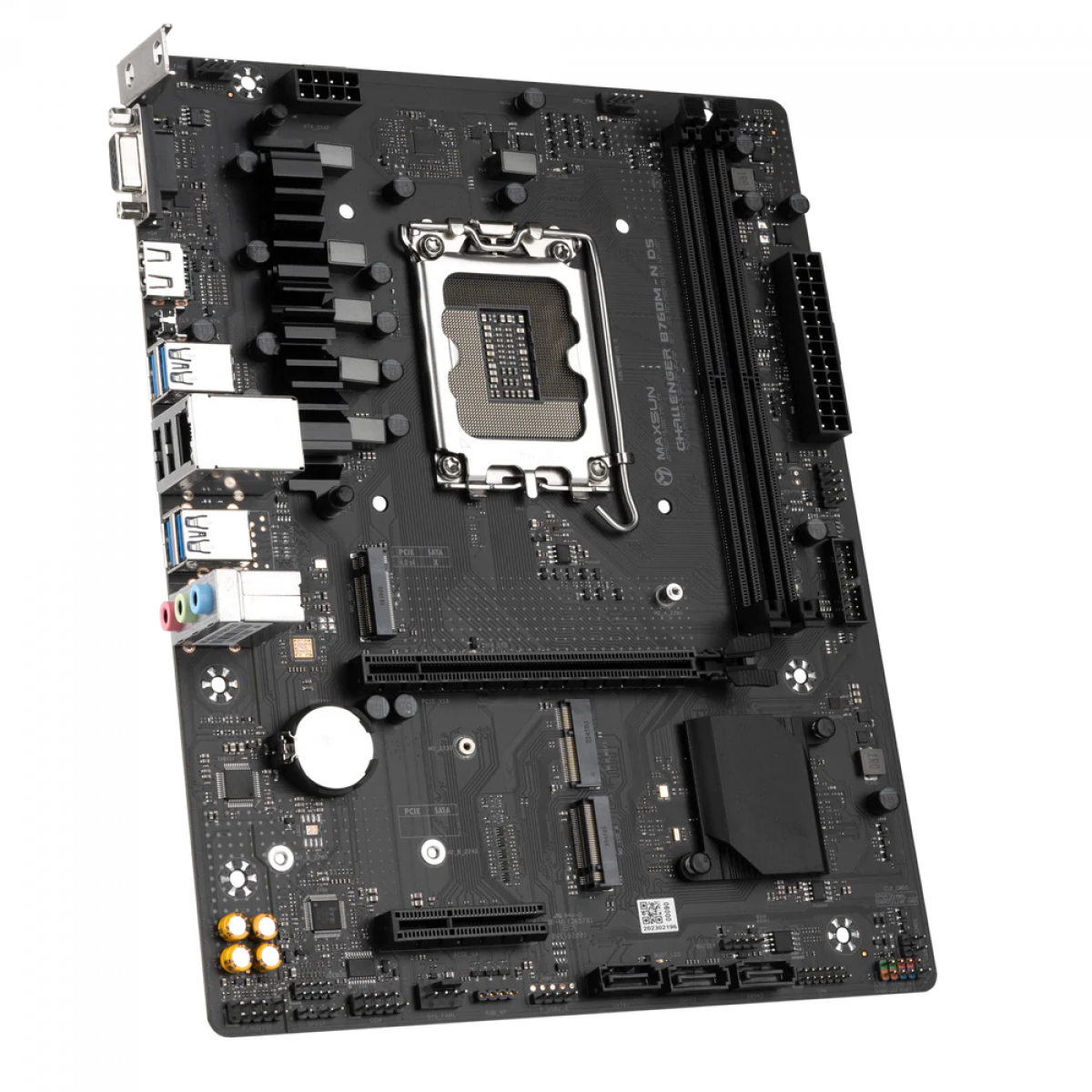 Placa Mãe MAXSUN Challenger B760M-N D5, Chipset B760, Intel LGA 1700, m-ATX, DDR5