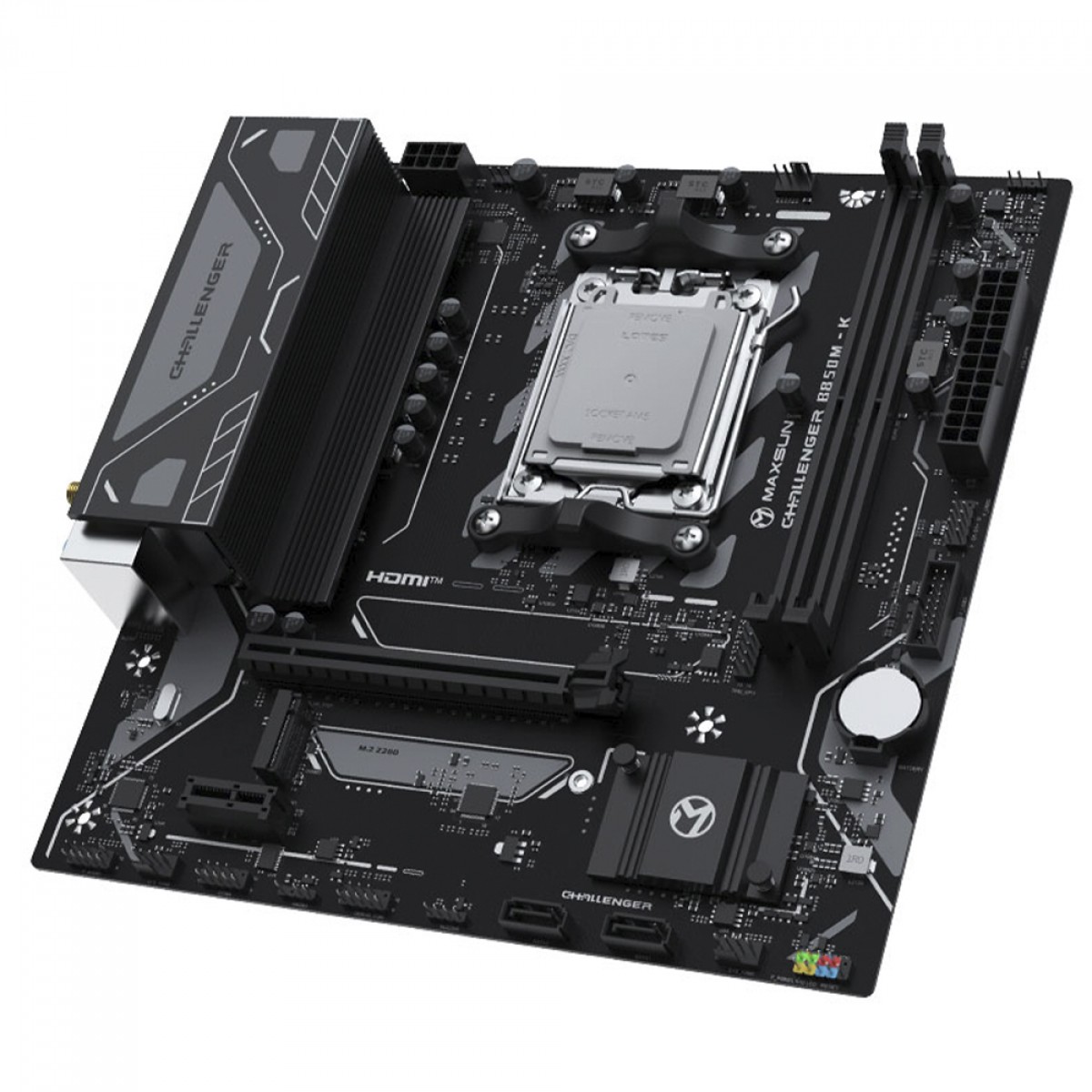 Placa Mãe Maxsun Challenger B850M-K WIFI, Chipset B850, AMD AM5, mATX, DDR5