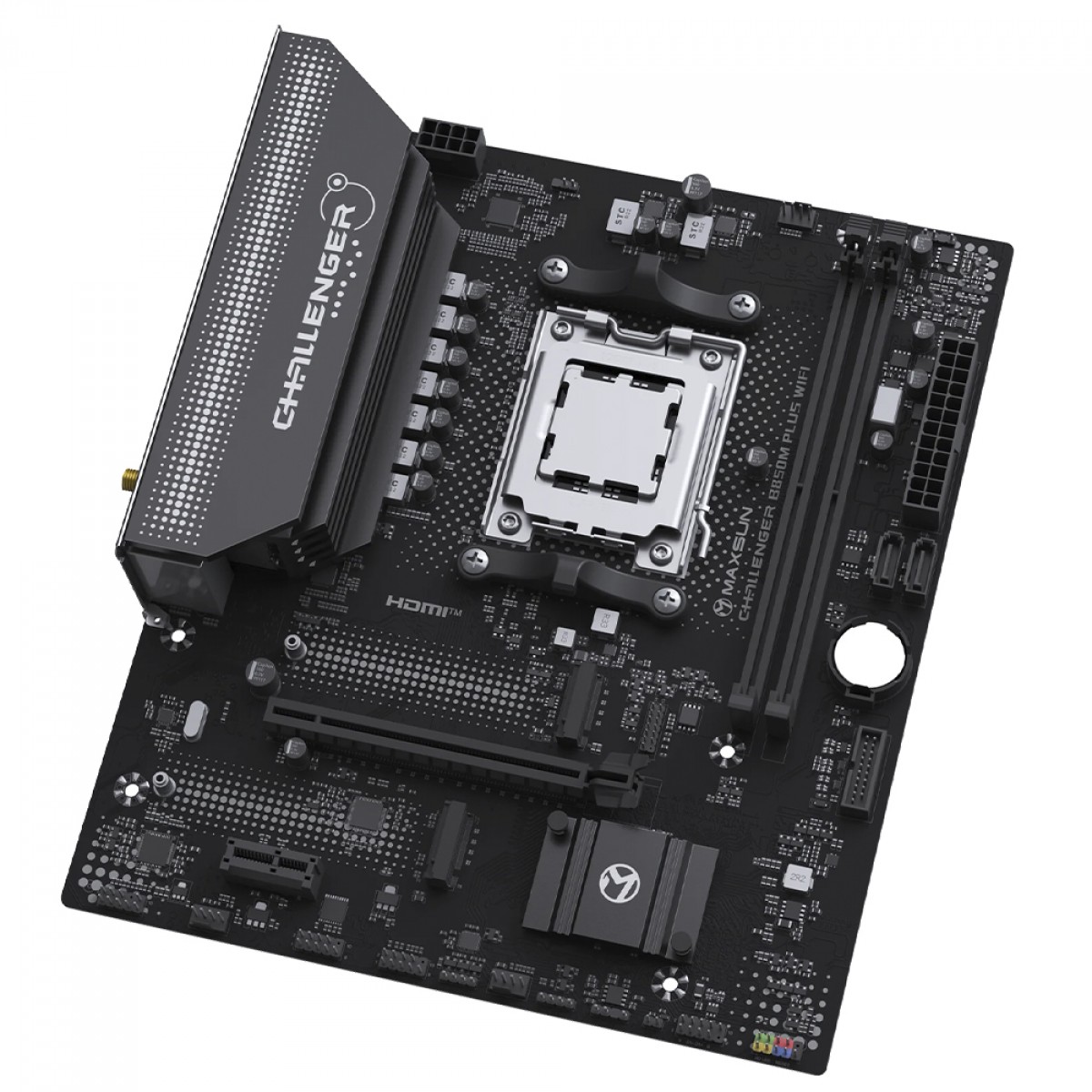 Placa Mãe Maxsun Challenger B850M Plus WiFi, Chipset B850, AMD AM5, mATX, DDR5