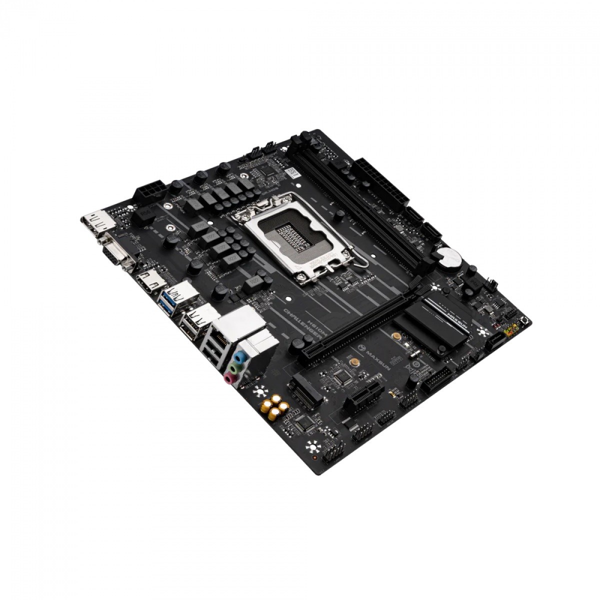 Placa Mãe MAXSUN Challenger H610M, Chipset H610, Intel LGA 1700, m-ATX, DDR4, MS-Challenger H610M