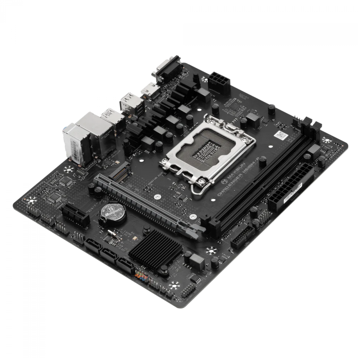 Placa Mãe MAXSUN Challenger H610M-R, Chipset H610, Intel LGA 1700, m-ATX, DDR4