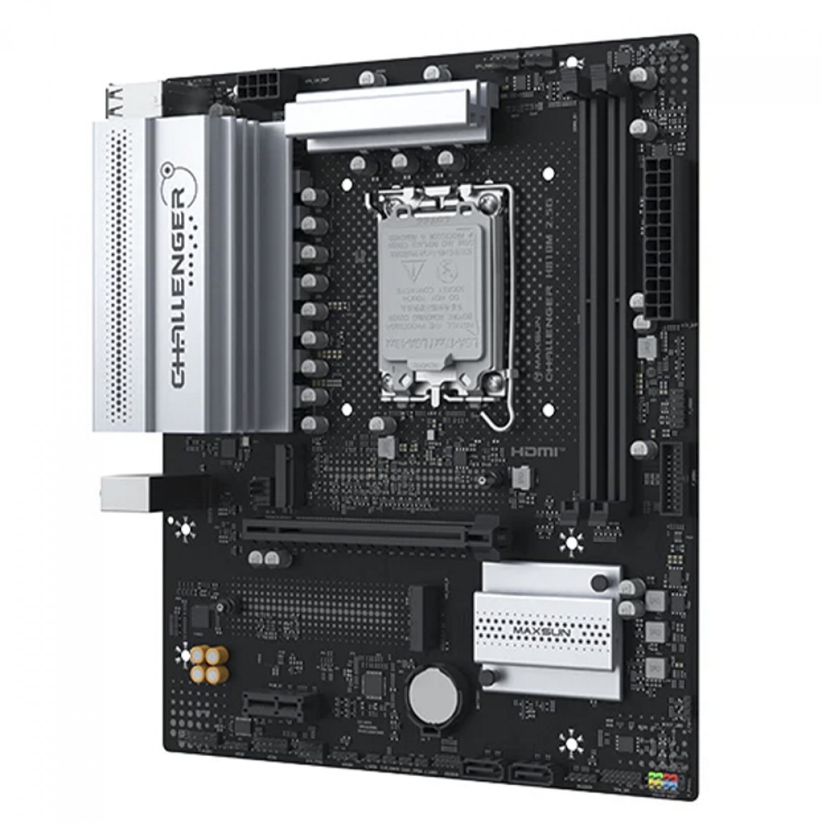 Placa Mãe Maxsun Challenger H810M 2.5G, Chipset H810, Intel LGA 1851, mATX, DDR5