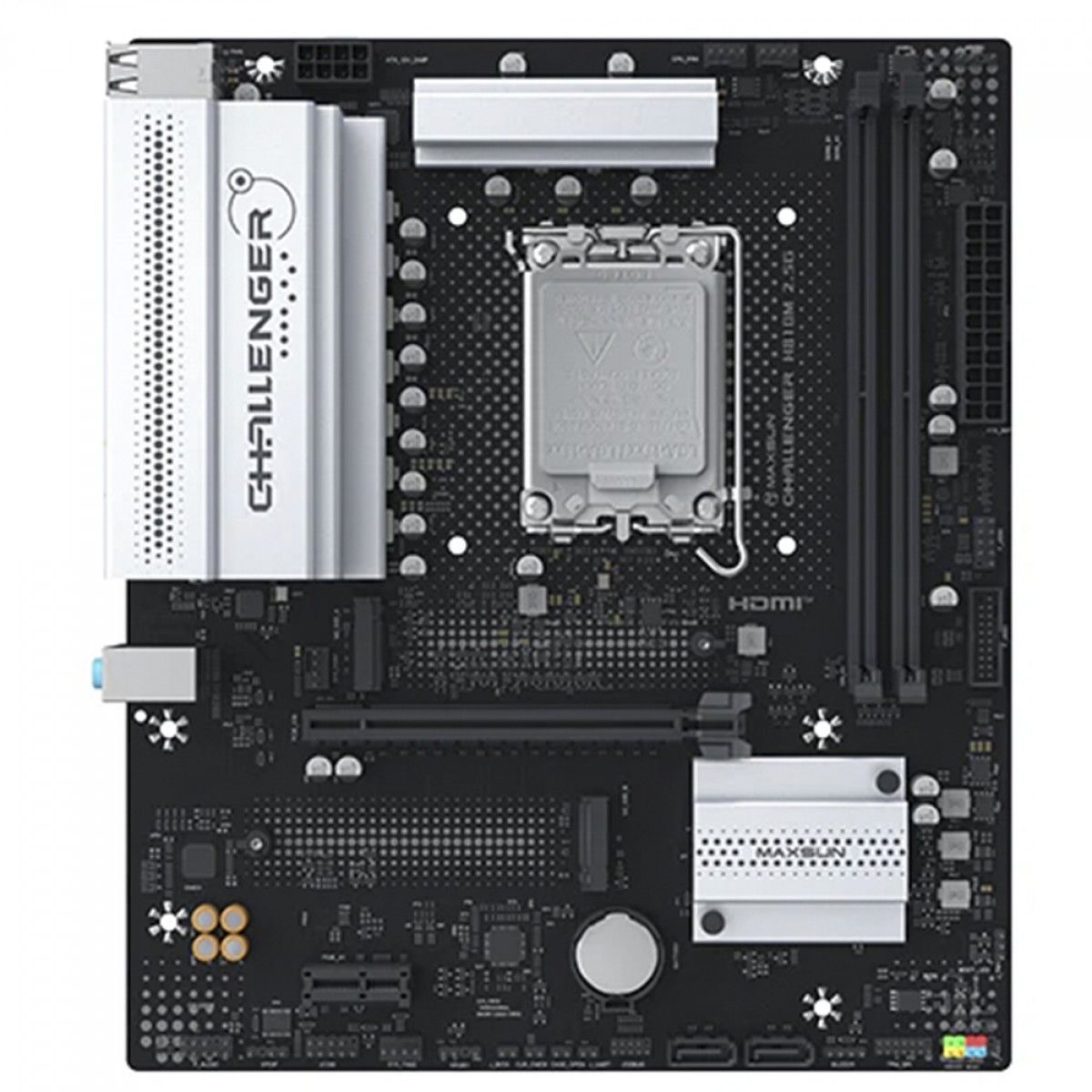 Placa Mãe Maxsun Challenger H810M 2.5G, Chipset H810, Intel LGA 1851, mATX, DDR5