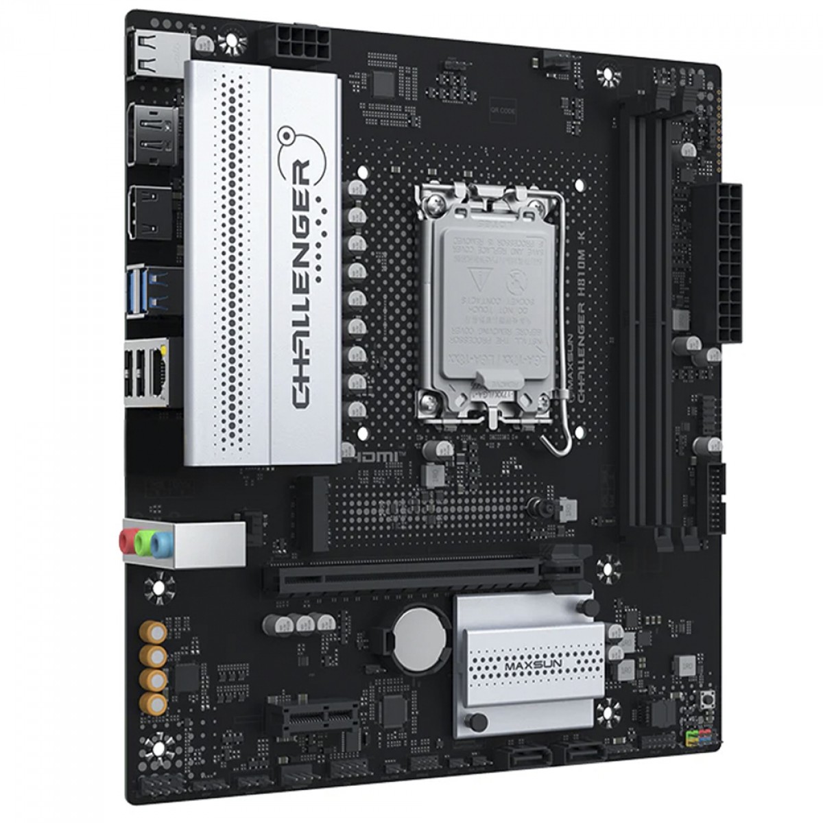 Placa Mãe Maxsun Challenger H810M-K, Chipset H810, Intel LGA 1851, mATX, DDR5
