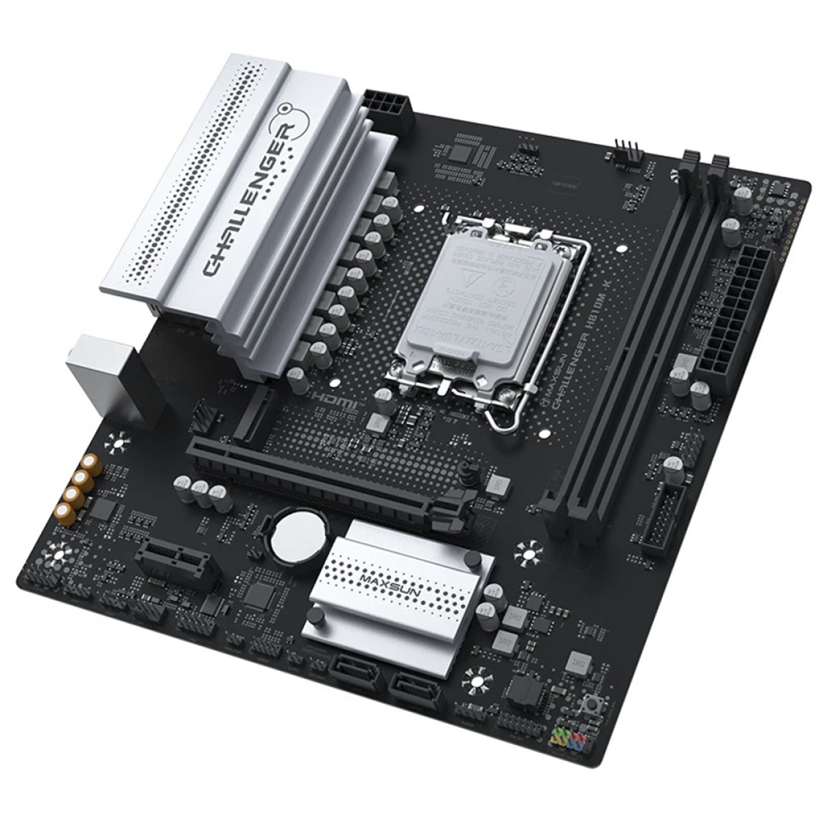 Placa Mãe Maxsun Challenger H810M-K, Chipset H810, Intel LGA 1851, mATX, DDR5