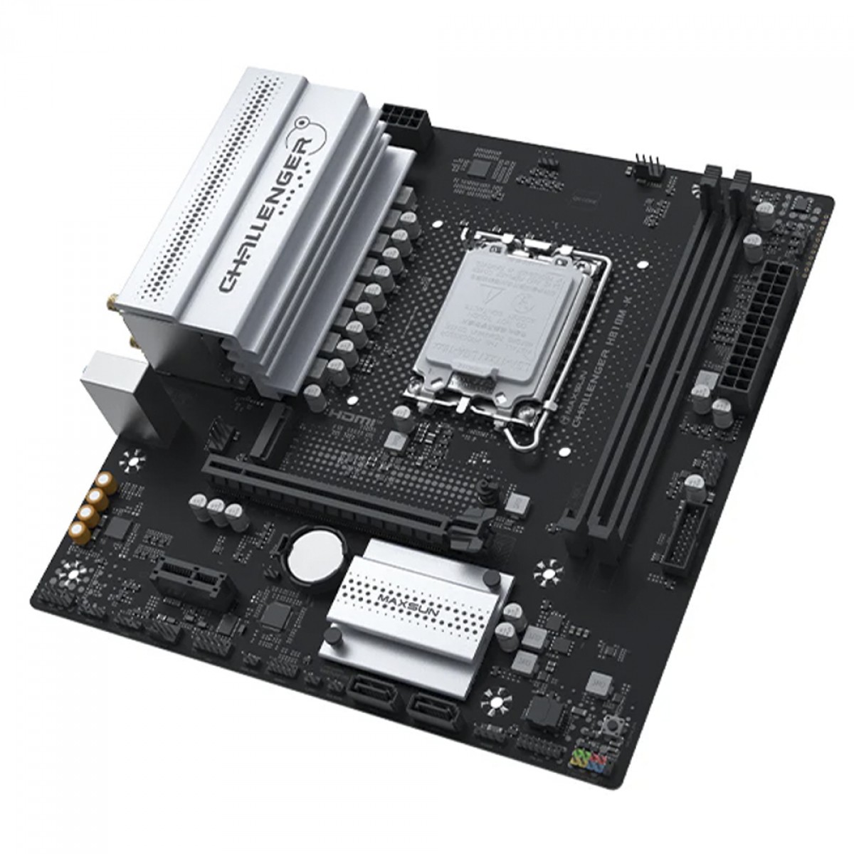 Placa Mãe Maxsun Challenger H810M-K WiFi, Chipset H810, Intel LGA 1851, mATX, DDR5