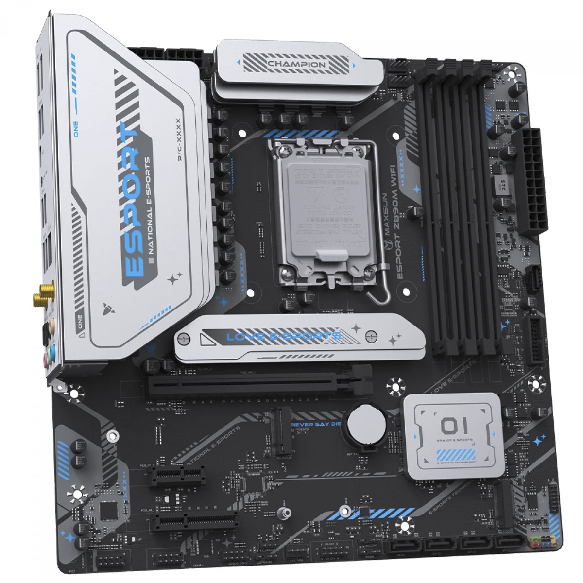 Placa Mãe Maxsun eSport Z890M WiFi, Chipset Z890, Intel LGA 1851, mATX, DDR5