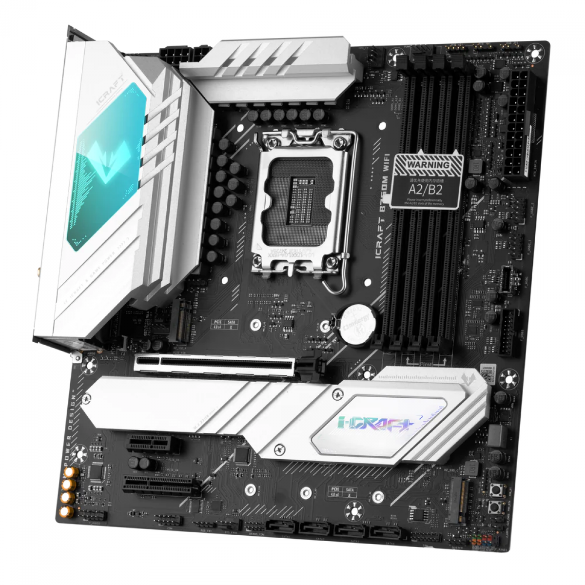 Placa Mãe MAXSUN iCraft B760M WIFI, Chipset B760, Intel LGA 1700, m-ATX, DDR5