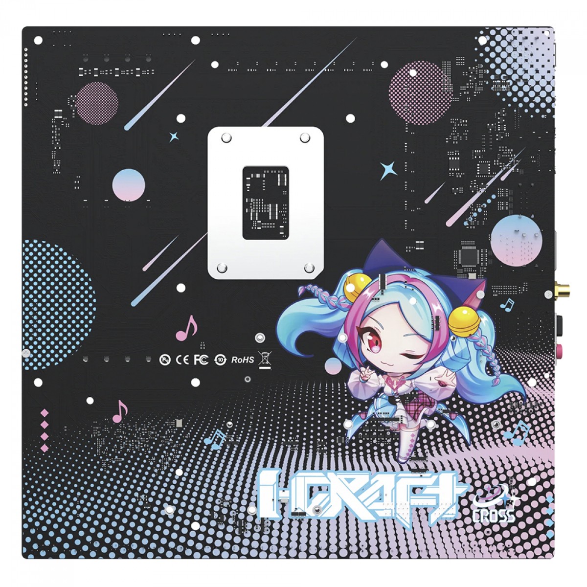 Placa Mãe Maxsun iCraft B860M Cross, Chipset B860, Intel LGA 1851, mATX, DDR5, Branco