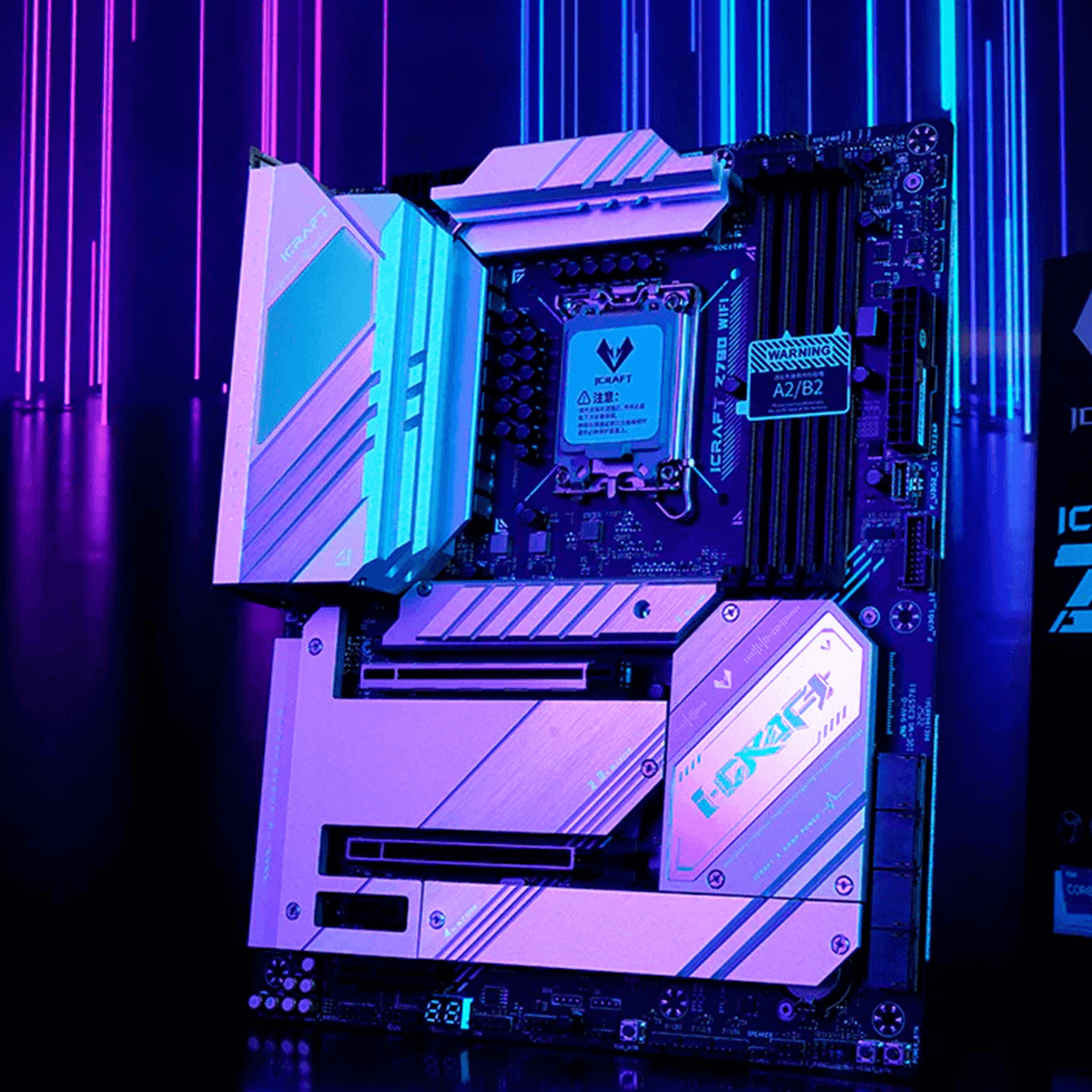 Placa Mãe MAXSUN iCraft Z790 Wifi AX, Chipset Z790, Intel LGA 1700, ATX, DDR5
