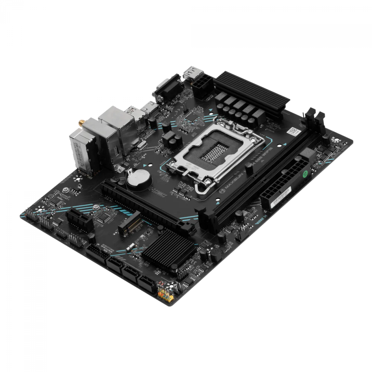 Placa Mãe MAXSUN MS-H610M 666 Wi-Fi6, Chipset H610, Intel LGA 1700, m-ATX, DDR4