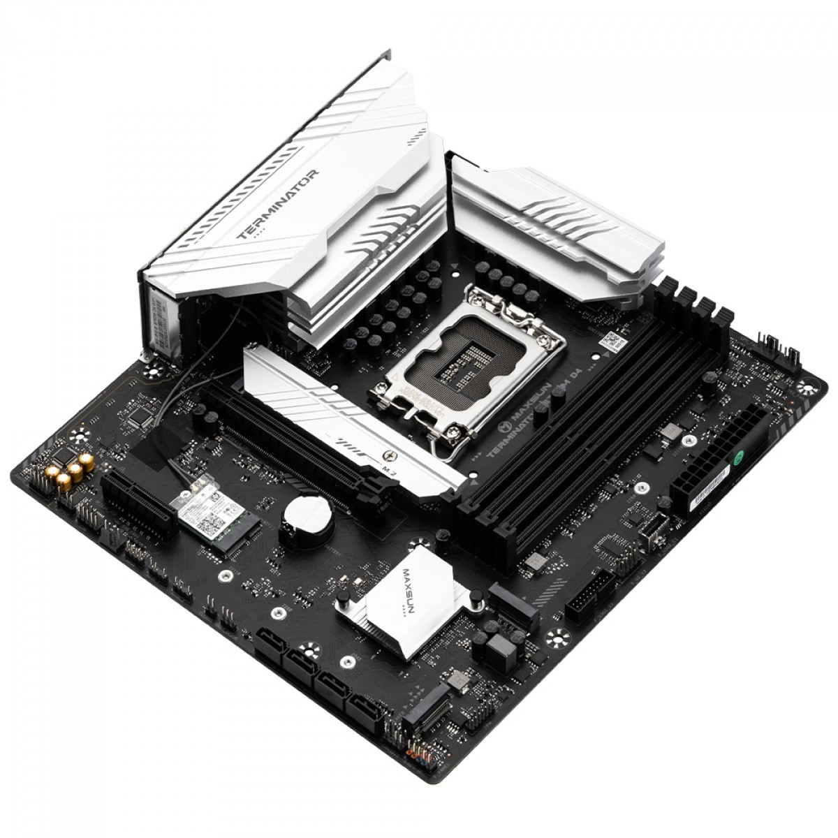 Placa Mãe Maxsun Terminator B760M D4 WiFi V2, Chipset B760, Intel LGA 1700, mATX, DDR4