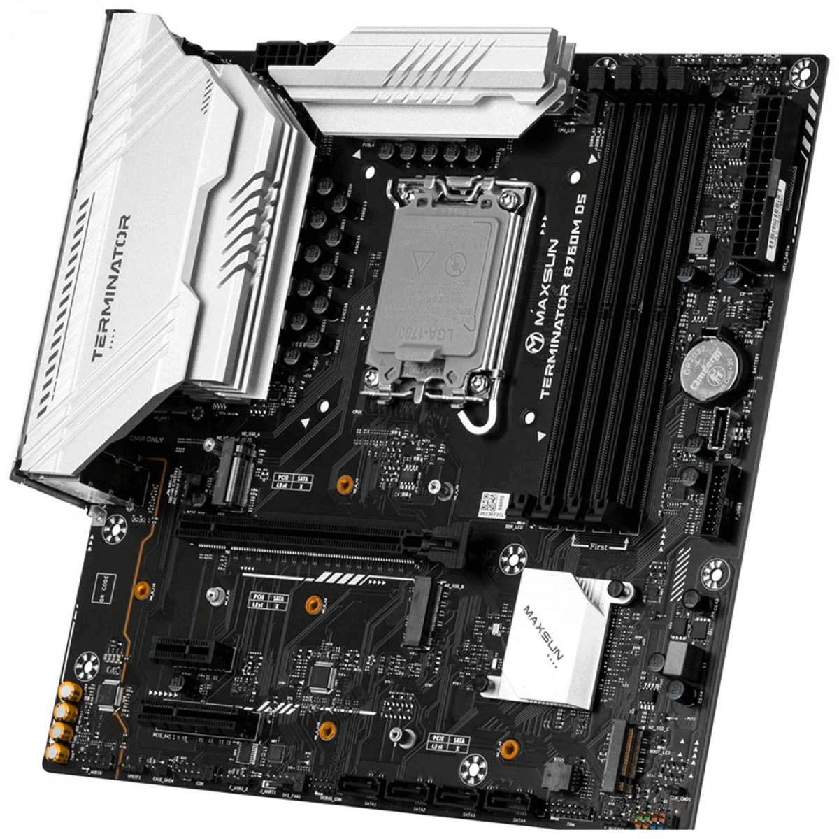 Placa Mãe MAXSUN Terminator B760M D5, Chipset B760, Intel LGA 1700, mATX, DDR5