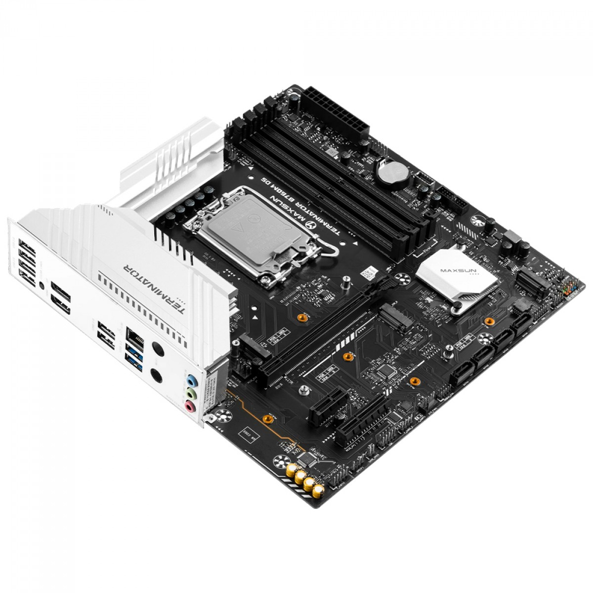 Placa Mãe Maxsun Terminator B760M D5 WiFi 6E, Chipset B760, Intel LGA 1700, mATX, DDR5