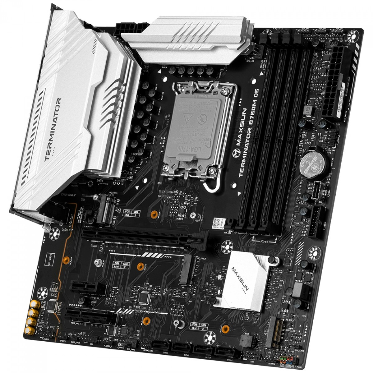 Placa Mãe Maxsun Terminator B760M D5 WiFi 6E, Chipset B760, Intel LGA 1700, mATX, DDR5