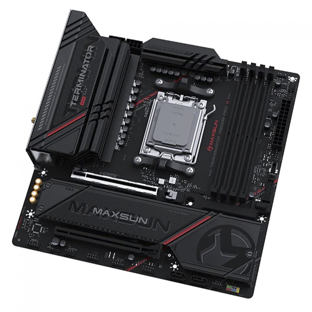 Placa Mãe Maxsun Terminator B850M Pro II WiFi7, Chipset B850, AMD AM5, mATX, DDR5