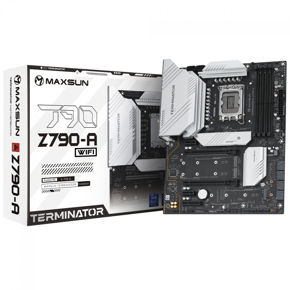 Placa Mãe Maxsun Terminator Z790-A WiFi, Chipset Z790, Intel LGA 1700, ATX, DDR5