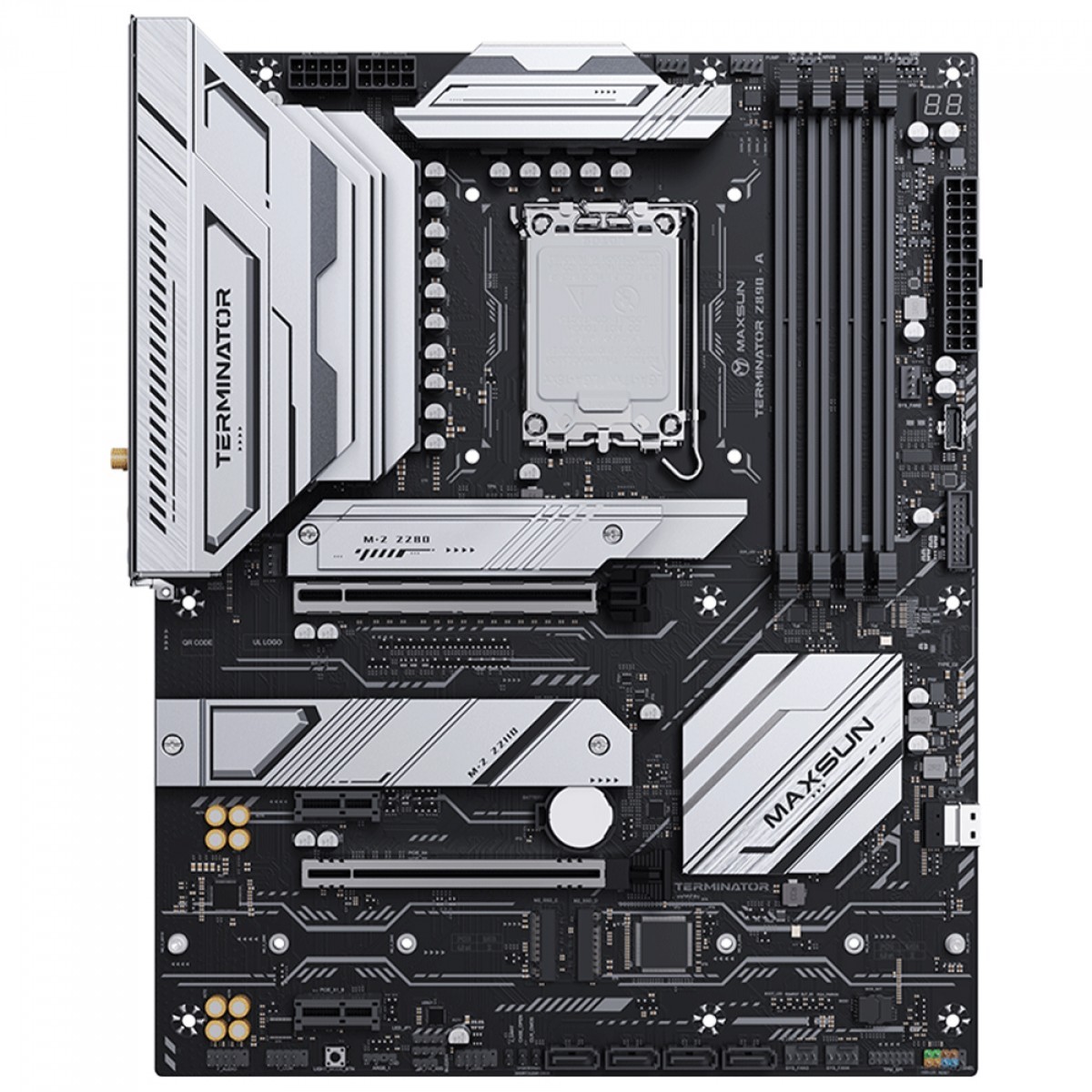 Placa Mãe Maxsun Terminator Z890-A Wi-Fi, Chipset Z890, Intel LGA 1851, ATX, DDR5