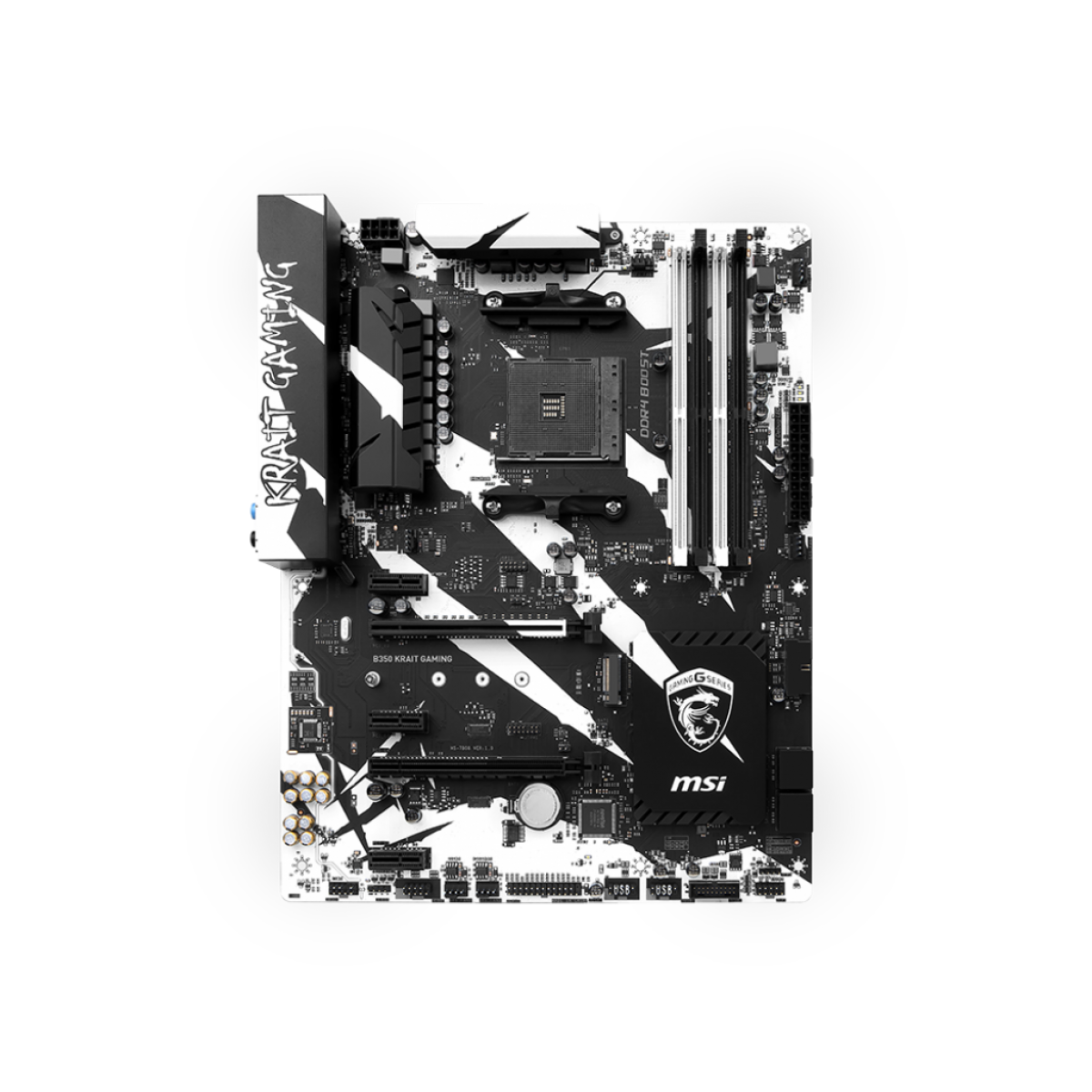 Placa Mãe MSI B350 Krait Gaming, Chipset B350, AMD AM4, ATX, DDR4