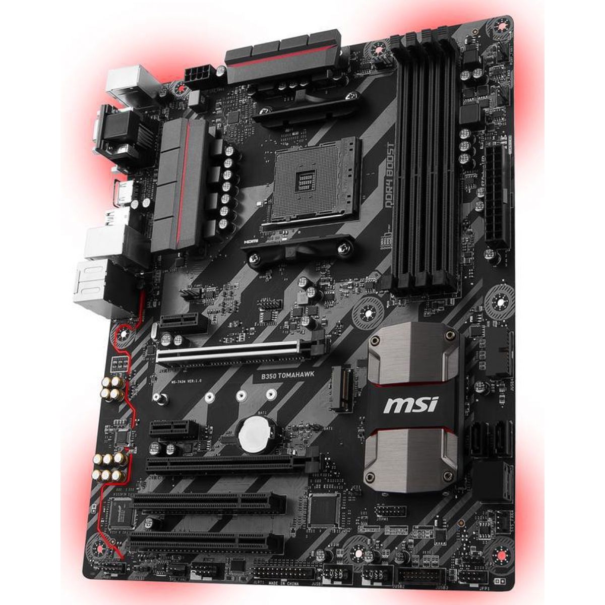 Placa Mãe MSI B350 Tomahawk, Chipset B350, AMD AM4, ATX, DDR4
