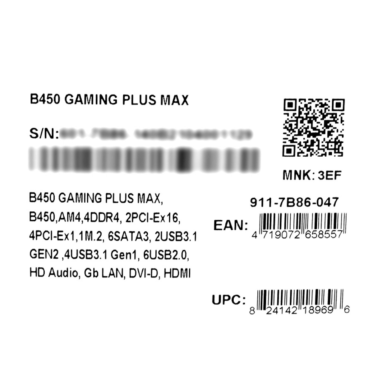 Placa Mãe MSI B450 Gaming Plus MAX, Chipset B450, AMD AM4