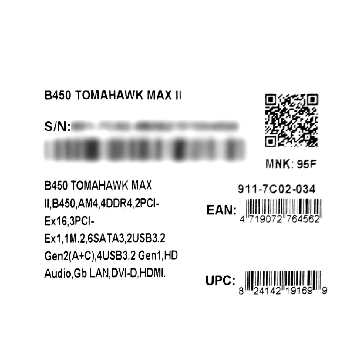 Placa Mãe MSI B450 Tomahawk Max II, Chipset B450, AMD AM4, ATX, DDR4, B450 Tomahawk Max II
