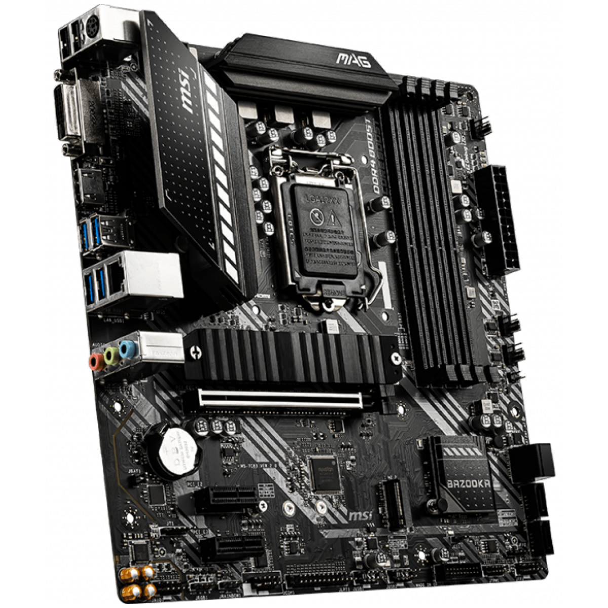 Placa Mãe MSI B460M BAZOOKA, Chipset B460M, INTEL LGA 1200, mATX, DDR4