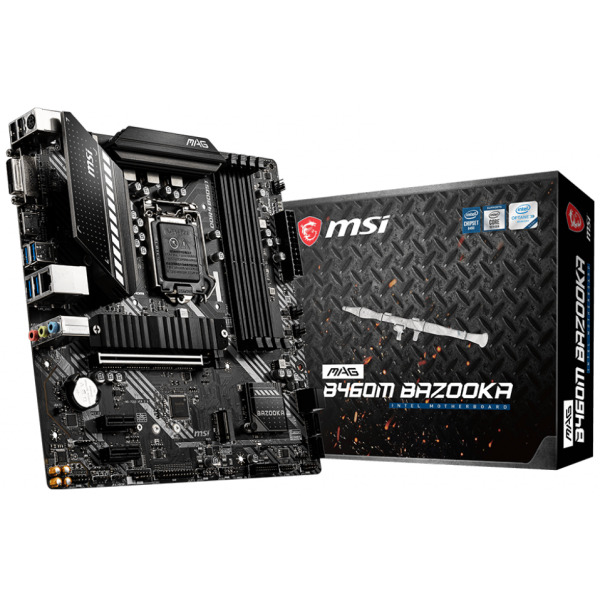 Placa Mãe MSI B460M BAZOOKA, Chipset B460M, INTEL LGA 1200, mATX, DDR4