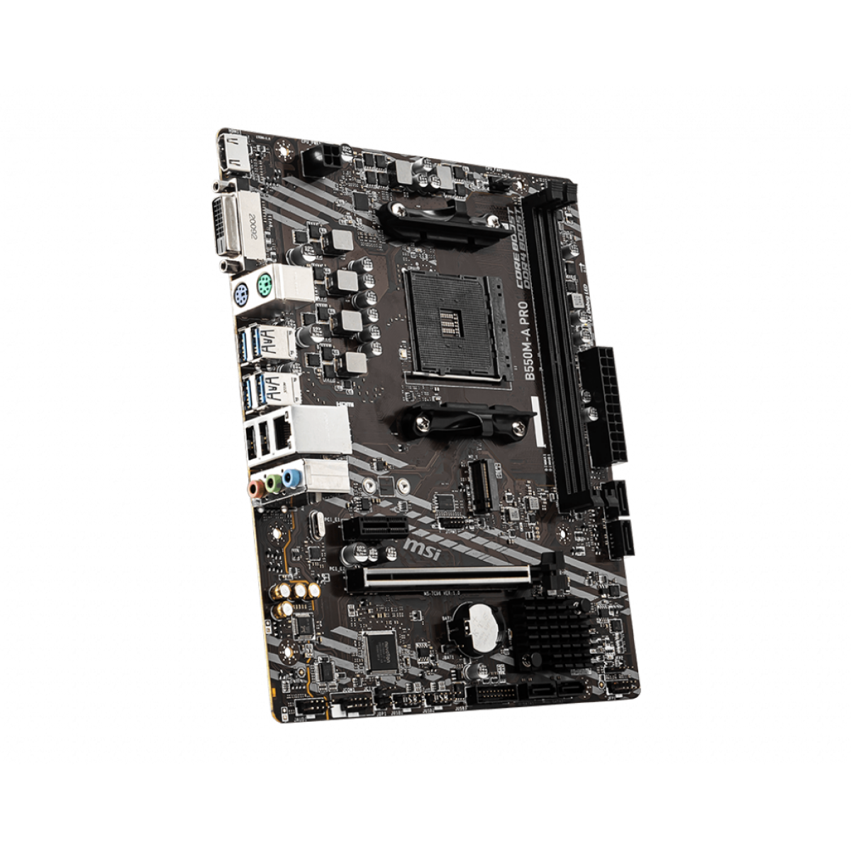 Placa Mãe MSI B550M-A PRO, Chipset B550, AMD AM4, mATX, DDR4