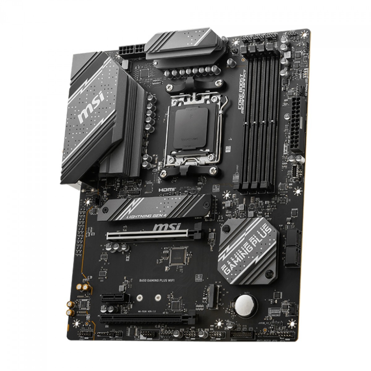 Placa Mãe MSI B650 Gaming Plus WIFI, Chipset B650, AMD AM5, ATX, DDR5, 911-7E26-011
