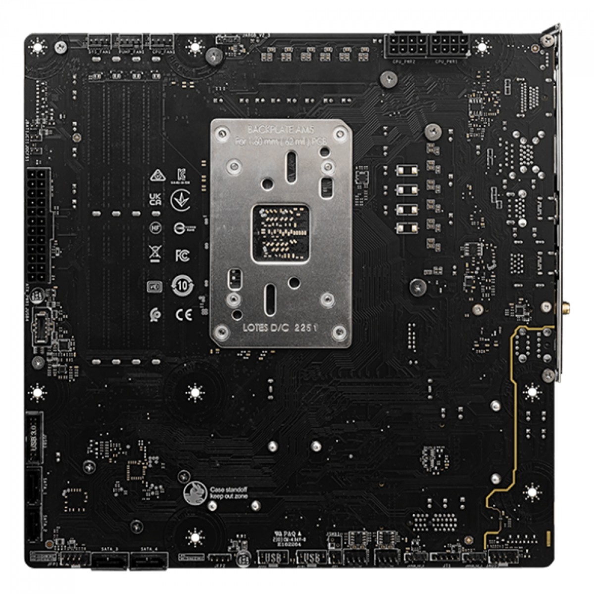 Placa Mãe MSI B650M Project Zero, Chipset B650, WIFI, AMD AM5, MATX, DDR5