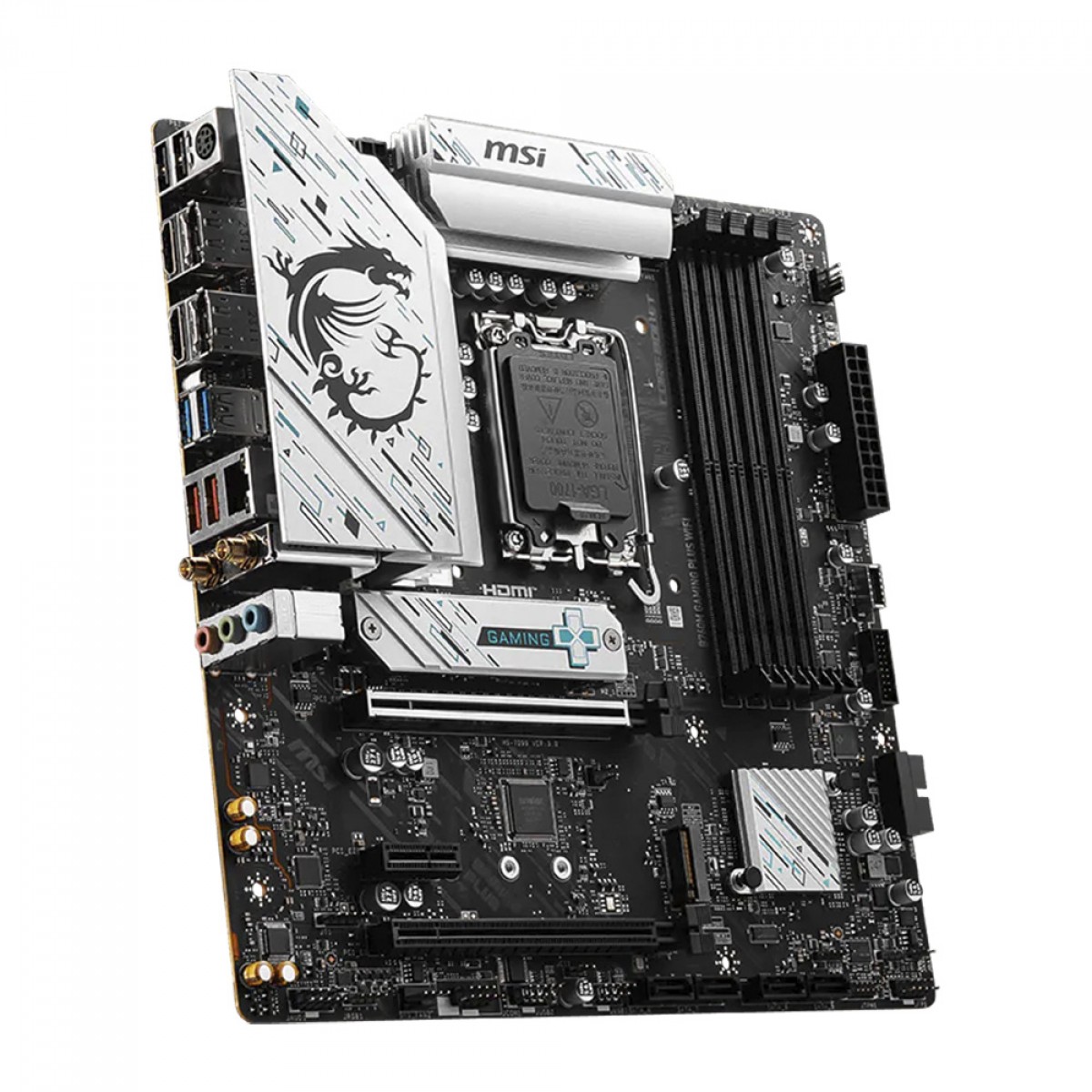 Placa Mãe MSI B760M Gaming Plus WIFI, Chipset B760, Intel LGA 1700, MATX, DDR5