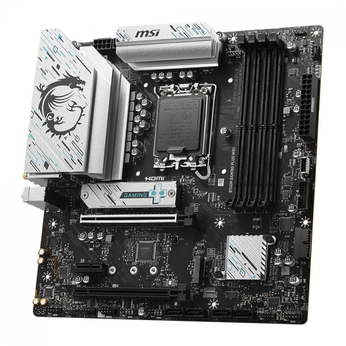 Placa Mãe MSI B760M Gaming Plus WIFI, Chipset B760, Intel LGA 1700, MATX, DDR5