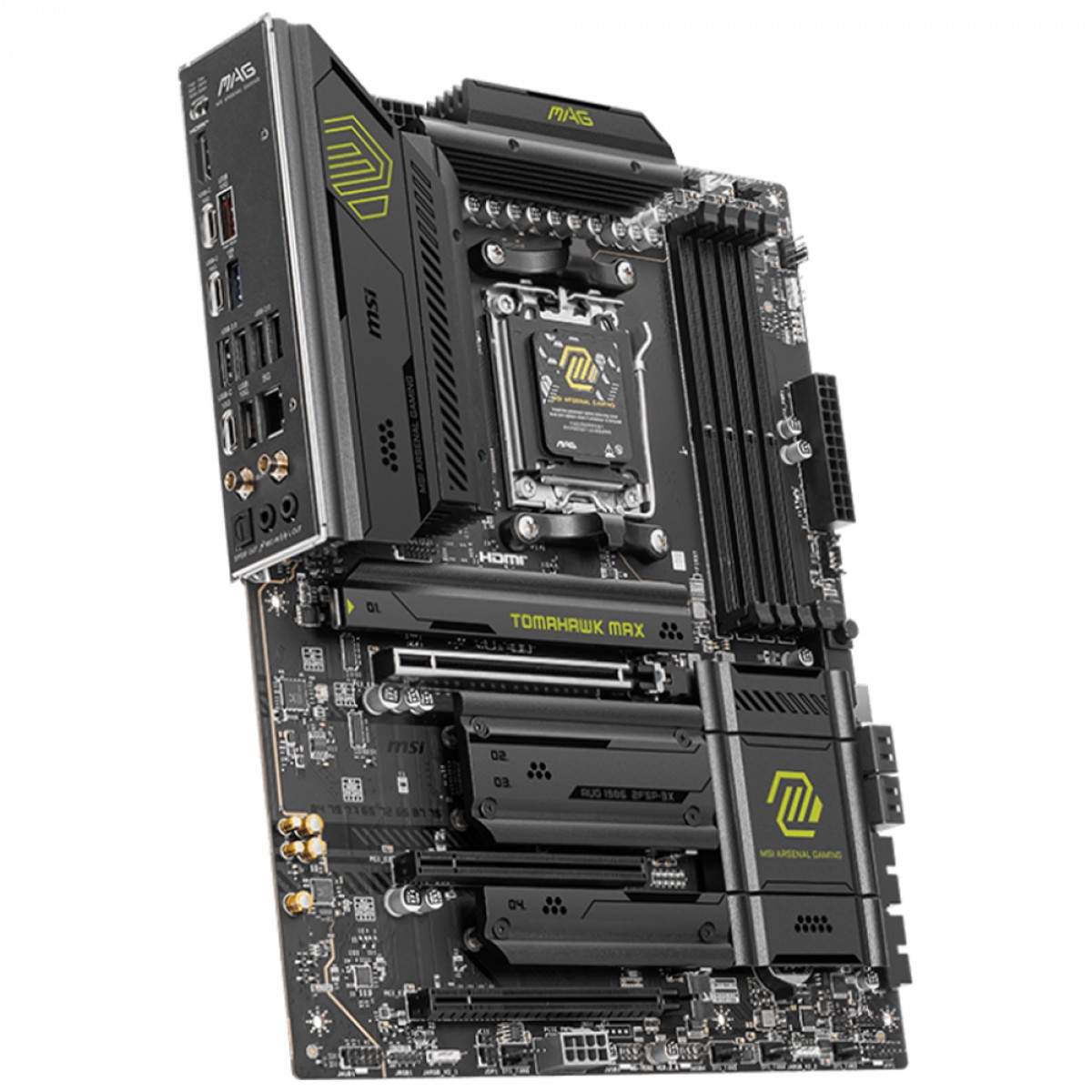 Placa Mãe MSI MAG B850 TOMAHAWK MAX WIFI, Chipset B850, AMD AM5, ATX, DDR5